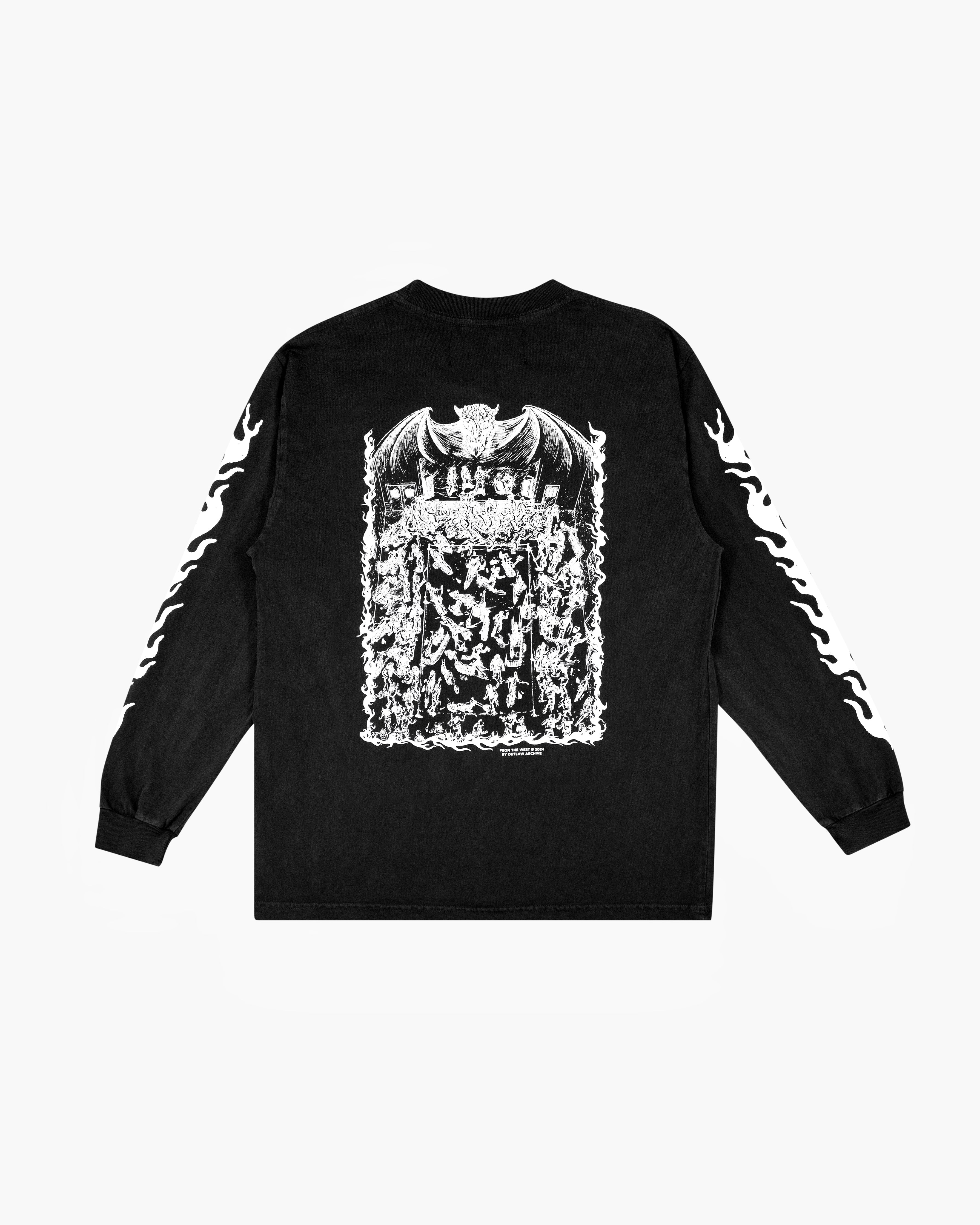 トップス L.G.B archive long sleeve cut sew PWH Long Sleeve Black – Outlaw Archive